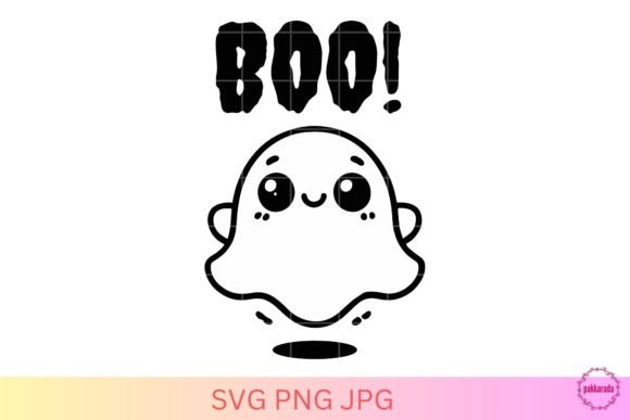 Halloween Boo Cute Ghost SVG