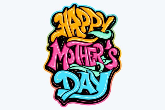 Happy Mother's Day Embroidery Design