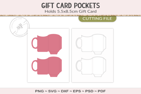 Mug Gift Card Envelope Design Template