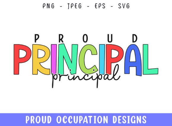 Proud Principal Profession Design SVG