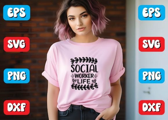 Social Worker Life Svg Design