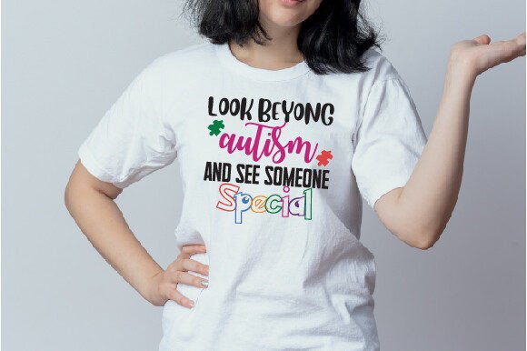 Typography Autism Tshirt Design Vector