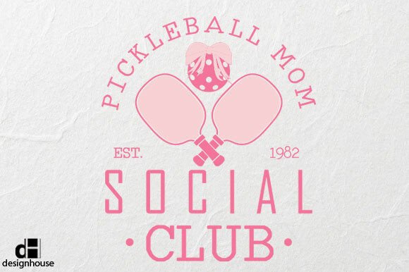Vintage PICKLEBALL Coquette SVG PNG